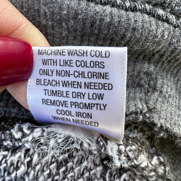 Vintage Y2K Women’s Converse One Star Grey Cotton Shirt Sweater Large - Picture 6 of 6